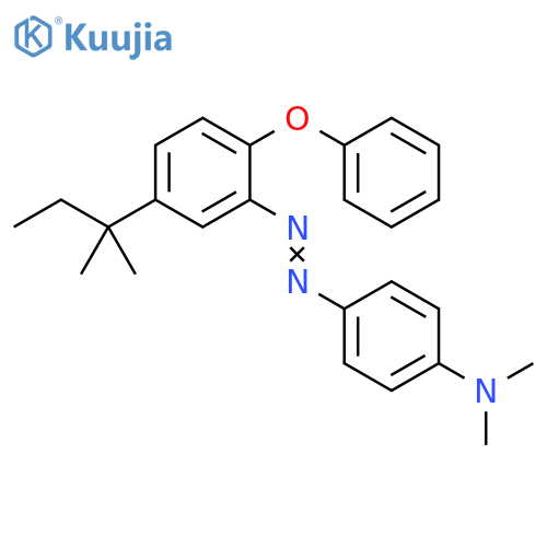 Benzenamine,4-[[5-(1,1-dimethylpropyl)-2-phenoxyphenyl]azo]-N,N-dimethyl- structure