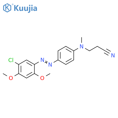 Propanenitrile,3-[[4-[(5-chloro-2,4-dimethoxyphenyl)azo]phenyl]methylamino]- structure
