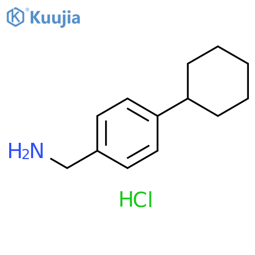 (4-cyclohexylphenyl)methanamine hydrochloride structure