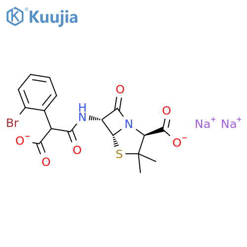 2-Bromo Carbenicillin Disodium Salt structure