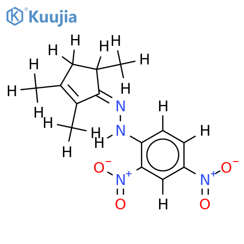 2,4-Dinitrophenylhydrazone-2,3,5-Trimethyl-2-cyclopenten-1-one, structure