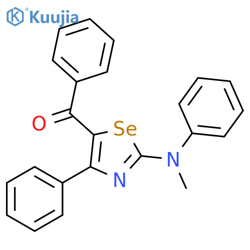 Methanone, [2-(methylphenylamino)-4-phenyl-5-selenazolyl]phenyl- structure