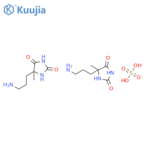2,4-Imidazolidinedione, 5-(3-aminopropyl)-5-methyl-, sulfate (2:1) structure