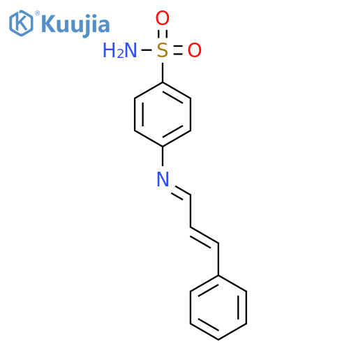 Benzenesulfonamide, 4-[(3-phenyl-2-propenylidene)amino]- structure