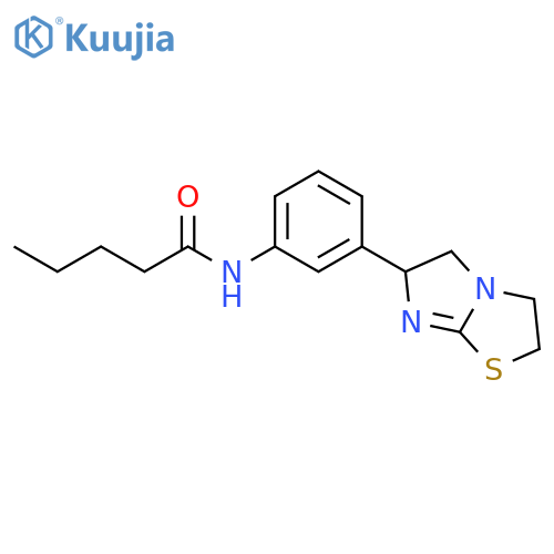 Pentanamide,N-[3-(2,3,5,6-tetrahydroimidazo[2,1-b]thiazol-6-yl)phenyl]- structure