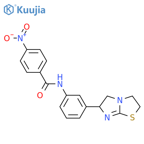 Benzamide,4-nitro-N-[3-(2,3,5,6-tetrahydroimidazo[2,1-b]thiazol-6-yl)phenyl]- structure