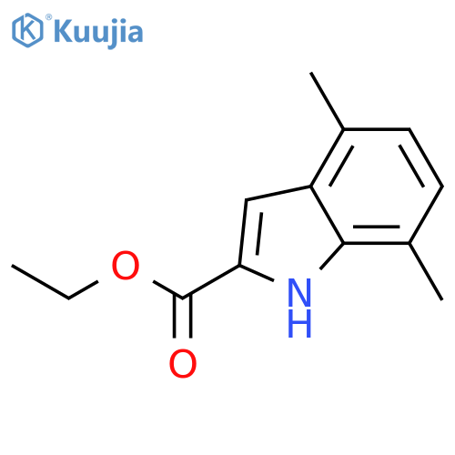 Ethyl 4,7-dimethyl-1H-indole-2-carboxylate structure