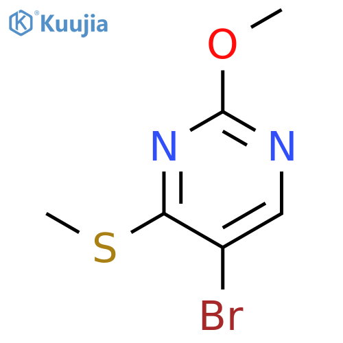 5-Bromo-2-methoxy-4-(methylthio)pyrimidine structure
