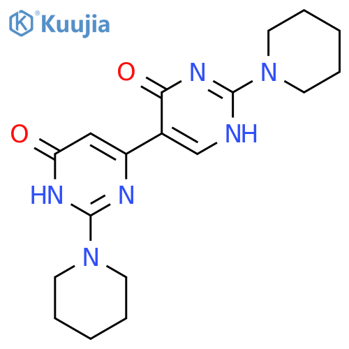 [4,5'-Bipyrimidine]-4',6(1H,1'H)-dione, 2,2'-di-1-piperidinyl- structure
