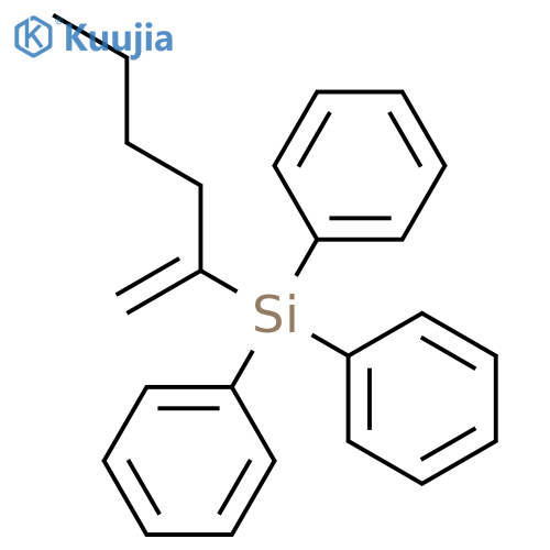 Silane, (1-methylenepentyl)triphenyl- structure