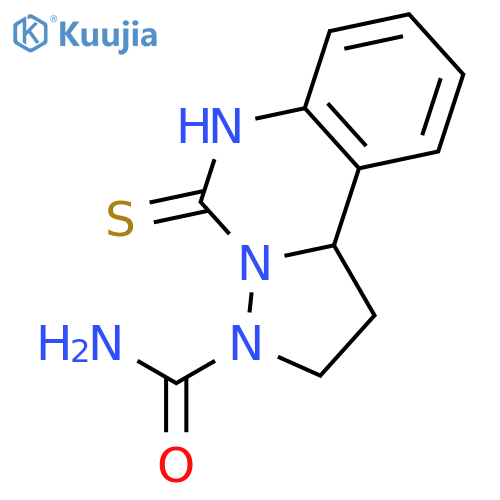 5-thioxo-1,5,6,10b-tetrahydropyrazolo[1,5-c]quinazoline-3(2H)-carboxamide structure