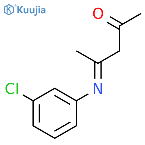 2-Pentanone,4-[(3-chlorophenyl)imino]- structure