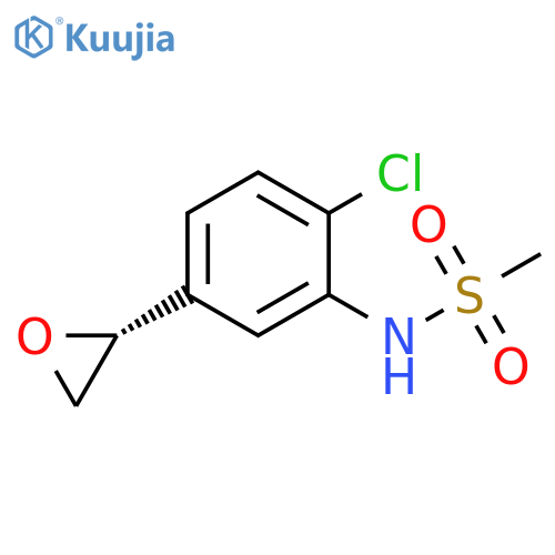 Methanesulfonamide, N-[2-chloro-5-(2R)-oxiranylphenyl]- structure