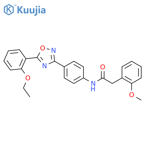 Benzeneacetamide, N-[4-[5-(2-ethoxyphenyl)-1,2,4-oxadiazol-3-yl]phenyl]-2-methoxy- structure