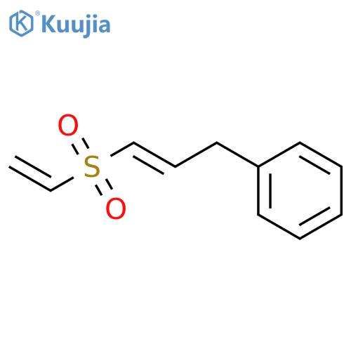 Benzene, [(2E)-3-(ethenylsulfonyl)-2-propenyl]- structure