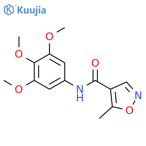 4-Isoxazolecarboxamide, 5-methyl-N-(3,4,5-trimethoxyphenyl)- structure