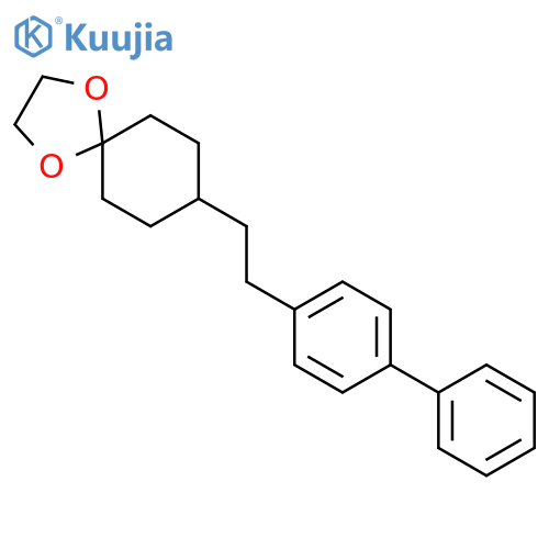 1,4-Dioxaspiro[4.5]decane, 8-(2-[1,1'-biphenyl]-4-ylethyl)- structure