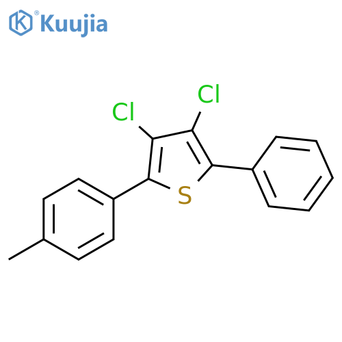 Thiophene, 3,4-dichloro-2-(4-methylphenyl)-5-phenyl- structure
