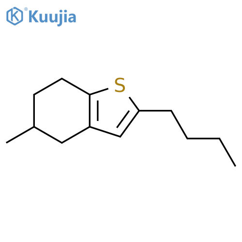 Benzo[b]thiophene, 2-butyl-4,5,6,7-tetrahydro-5-methyl- structure