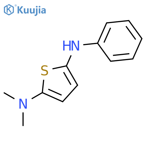 2,5-Thiophenediamine, N,N-dimethyl-N'-phenyl- structure