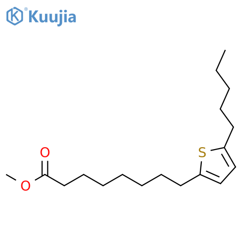 2-Thiopheneoctanoic acid, 5-pentyl-, methyl ester structure