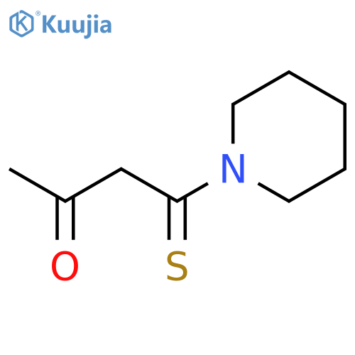 Piperidine, 1-(3-oxo-1-thioxobutyl)- structure