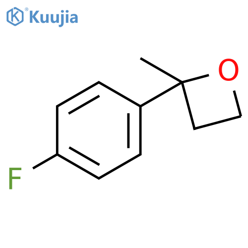 2-(4-fluorophenyl)-2-methyloxetane structure