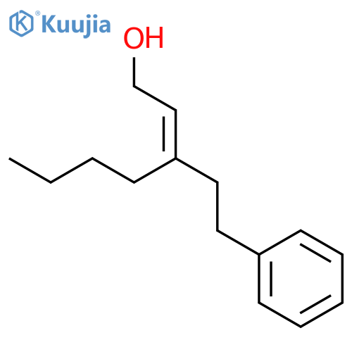 2-HEPTEN-1-OL, 3-(2-PHENYLETHYL)-, (2E)- structure