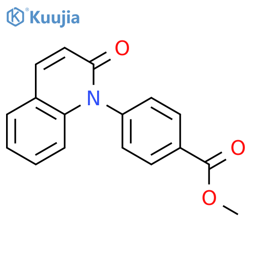 Benzoic acid, 4-(2-oxo-1(2H)-quinolinyl)-, methyl ester structure