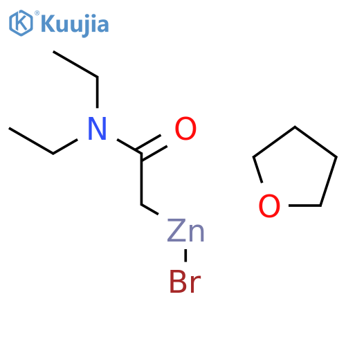 Bromozinc(1+);1-(diethylamino)ethenolate;oxolane structure