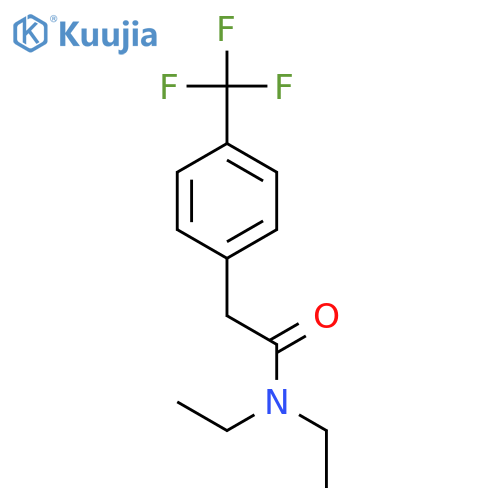 BENZENEACETAMIDE, N,N-DIETHYL-4-(TRIFLUOROMETHYL)- structure