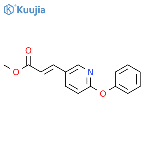 2-Propenoic acid, 3-(6-phenoxy-3-pyridinyl)-, methyl ester structure