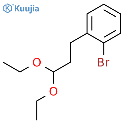 BENZENE, 1-BROMO-2-(3,3-DIETHOXYPROPYL)- structure