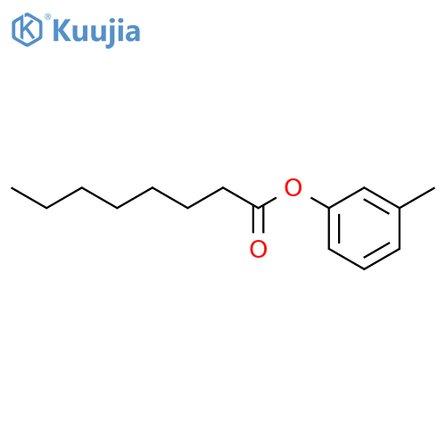 Octanoic acid,3-methylphenyl ester structure