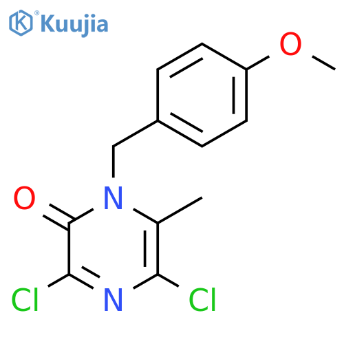 2(1H)-Pyrazinone, 3,5-dichloro-1-[(4-methoxyphenyl)methyl]-6-methyl- structure