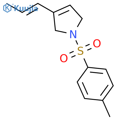 1H-Pyrrole, 2,5-dihydro-1-[(4-methylphenyl)sulfonyl]-3-(1E)-1-propenyl- structure