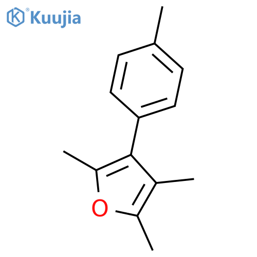 Furan, 2,3,5-trimethyl-4-(4-methylphenyl)- structure