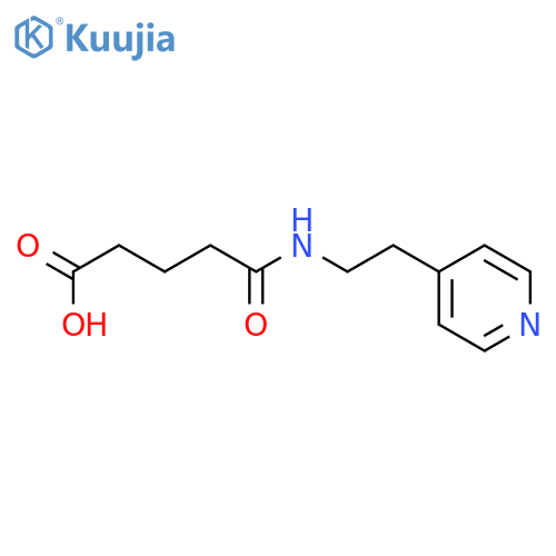 Pentanoic acid, 5-oxo-5-[[2-(4-pyridinyl)ethyl]amino]- structure