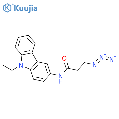 PROPANAMIDE, 3-AZIDO-N-(9-ETHYL-9H-CARBAZOL-3-YL)- structure