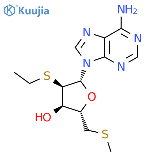 Adenosine, 2'-S-ethyl-5'-S-methyl-2',5'-dithio- structure