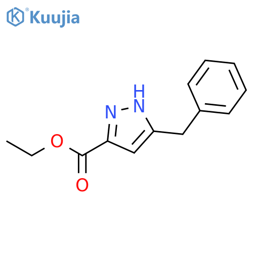 1H-Pyrazole-3-carboxylic acid, 5-(phenylMethyl)-, ethyl ester structure