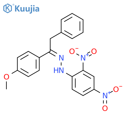 N-[(z)-[1-(4-methoxyphenyl)-2-phenylethylidene]amino]-2,4-dinitroaniline structure