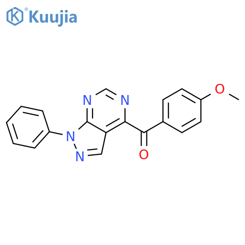 Methanone,(4-methoxyphenyl)(1-phenyl-1H-pyrazolo[3,4-d]pyrimidin-4-yl)- structure
