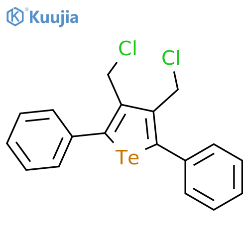 Tellurophene, 3,4-bis(chloromethyl)-2,5-diphenyl- structure