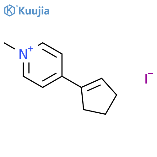 Pyridinium, 4-(1-cyclopenten-1-yl)-1-methyl-, iodide structure