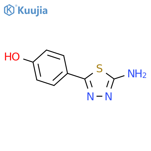 4-(5-Amino-1,3,4-thiadiazol-2-yl)phenol structure