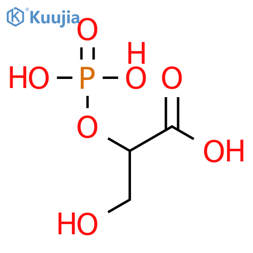 Propanoic acid, 3-hydroxy-2-(phosphonooxy)-, (±)- structure