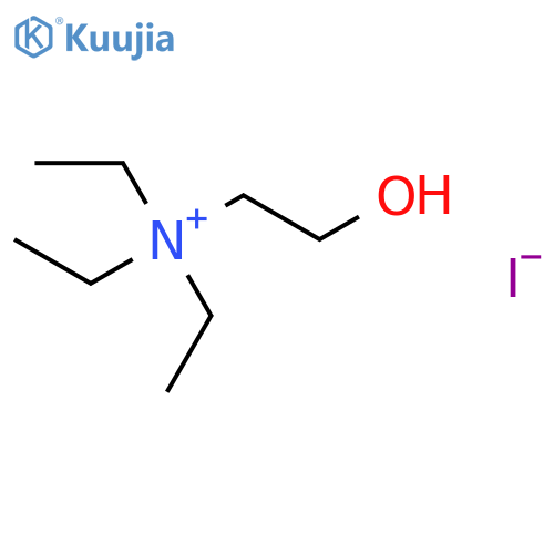 (2-Hydroxyethyl)triethylammonium iodide structure