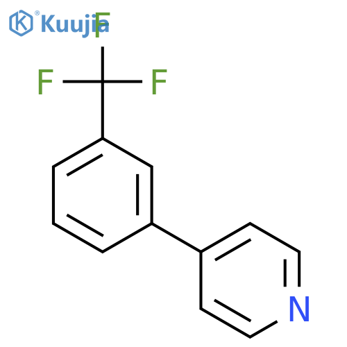 4-(3-(Trifluoromethyl)phenyl)pyridine structure