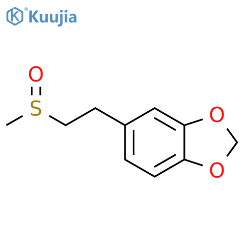 1,3-Benzodioxole, 5-[2-(methylsulfinyl)ethyl]- structure
